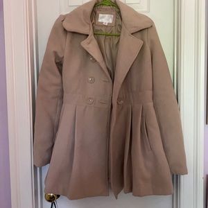 Xhilaration Light Pea Coat, Comfortable + Stylish!